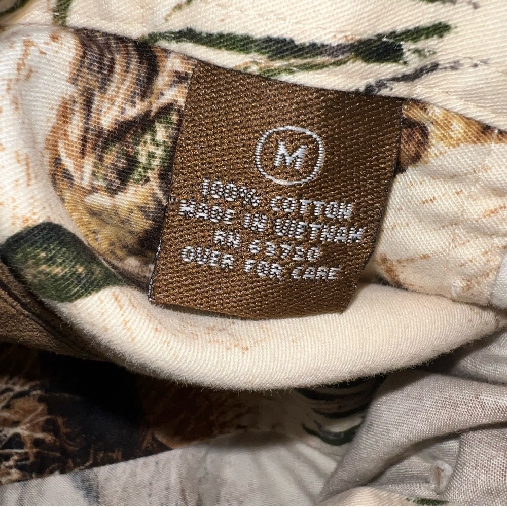 North River Men's Hunting-Themed Cotton Button Down - Brown & Tan Size Medium - Picture 5 of 8